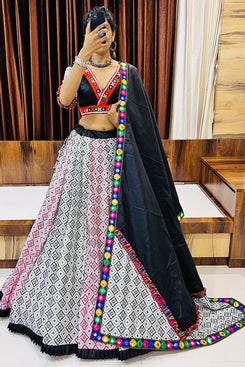 Navratri Special Admyrin Pure Cotton Silk Heavy Lehenga Choli