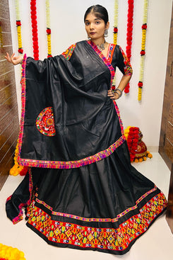 Navratri Special Admyrin Pure Cotton Silk Heavy Lehenga Choli