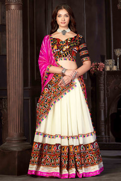 Navratri Special Admyrin Georgette Embroidered Heavy Lehenga Choli