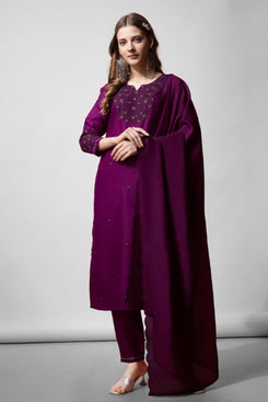 Admyrin Trendy Elementary Designer Cotton Blend Readymade Salwar Suit